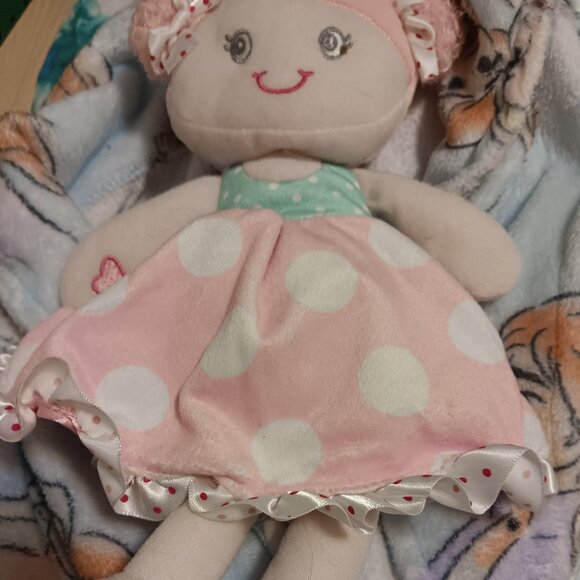 Disney Frozen Girls 4T Plush Bathrobe Soft Pastels Pictures Elsa & Anna - Picture 7 of 8